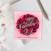 Romantischer Glückstag Valentinstag nach Maß Karte