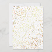 Romantischer Goldener Glitzer 20. Einladung (Rückseite)