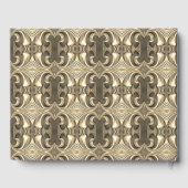 Romantischer Goldherz Satin Bow Gästebuch (Rückseite)