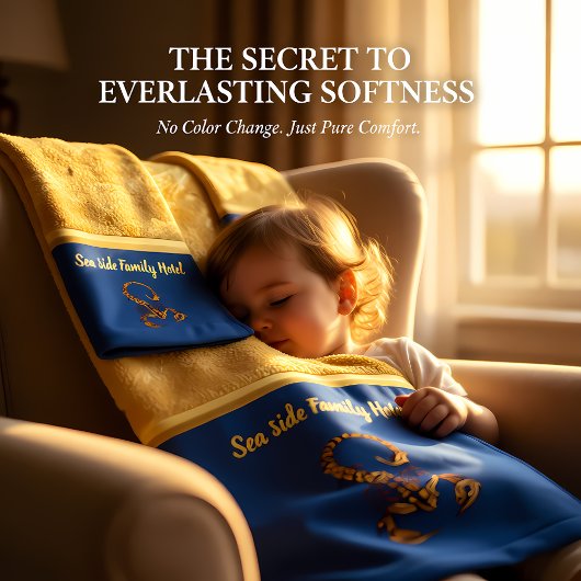 Romantischer goldvergifteter Skorpion mit blau Badhandtuch Set