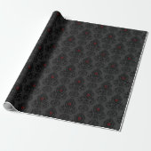 Romantischer Goth Valentinstag Geschenkpapier (Ungerollt)