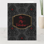 Romantischer Goth-Valentinstag  Karte (Vorderseite)