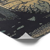 Romantischer gotischer Cartoon eines Skeletts und Poster (Ecke)