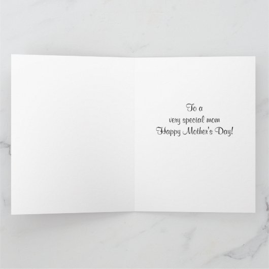 Romantischer gotischer Krähenmuttertag Karte (Innenseite)