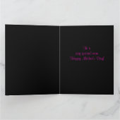 Romantischer gotischer Schädelmuttertag Karte (Innenseite)