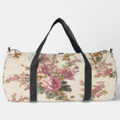 Romantischer Grandiflora-Blumenprint Duffle Bag (Vorderseite)
