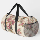 Romantischer Grandiflora-Blumenprint Duffle Bag (Rechte Ecke)