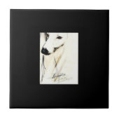 Romantischer Greyhound. . . Fliese (Vorderseite)