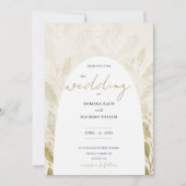 Romantischer Grüner Tee Wasserfarbe Einladung (Vorderseite)