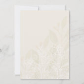 Romantischer Grüner Tee Wasserfarbe Einladung (Rückseite)