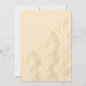 Romantischer Grüner Tee Wasserfarbe Einladung (Rückseite)