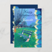 Romantischer Happy Valentine Sweeping Heart Waterc (Vorne/Hinten)