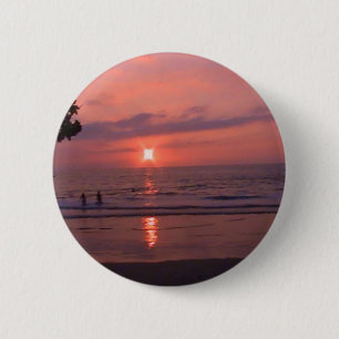 Romantischer hawaiianischer Sonnenuntergang Button