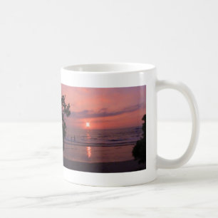 Romantischer hawaiianischer Sonnenuntergang Kaffeetasse