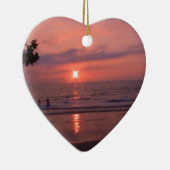 Romantischer hawaiianischer Sonnenuntergang Keramikornament (Rechts)