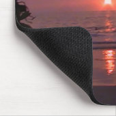 Romantischer hawaiianischer Sonnenuntergang Mousepad (Ecke)
