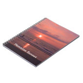 Romantischer hawaiianischer Sonnenuntergang Notizblock (Linke Seite)