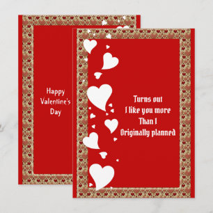 Romantischer Hearts-Freund Valentinsgrußkarte