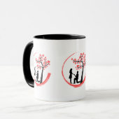 Romantischer Heiratsantrag-Moment Tasse (Vorderseite Links)