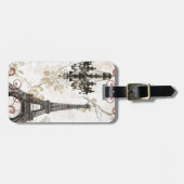 Romantischer Herbstausgang Paris Eiffelturm Gepäckanhänger (Vorderseite horizontal)