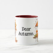 Romantischer Herbstcouple Umbrella Tasse (Zentrum)