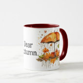 Romantischer Herbstcouple Umbrella Tasse (VorderseiteRechts)