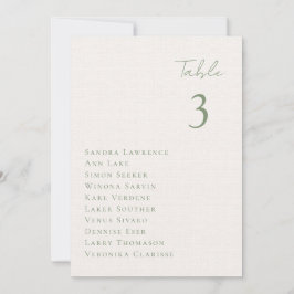 Romantischer Herbstsee Hochzeitstisch Sitzkarte Einladung