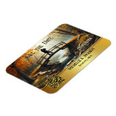 Romantischer Herbstwald - Save-the-Date Magnet (Linke Seite)