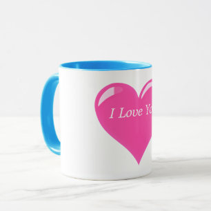 Romantischer Herz Kaffeebecher Ich liebe dich Gesc Tasse