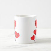 Romantischer Herzballons-Mug Kaffeetasse (Mittel)