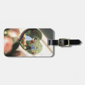 Romantischer Herzpuzzle Gepäckstück Gepäckanhänger (Vorderseite horizontal)