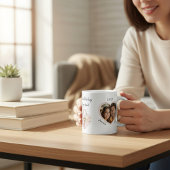 Romantischer Herzschloss-Kuppel-Fotomug Kaffeetasse
