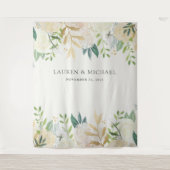 Romantischer Hintergrund der Elfenbeinflora | Foto Wandteppich (Vorderseite)