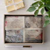 Romantischer Hintergrund für gemischte Medien Seidenpapier (Geschenk)