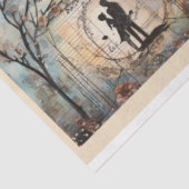 Romantischer Hintergrund für gemischte Medien Seidenpapier (Ausschnitt)