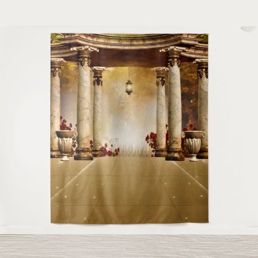 Romantischer Hintergrund Wandteppich (Vorderseite)