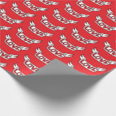 Romantischer Hochzeitstag Geschenkpapier (Ecke)