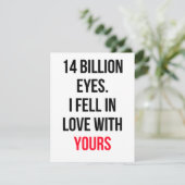 Romantischer Hochzeitstag Wunschkarte Feiertagskarte (Stehend Vorderseite)