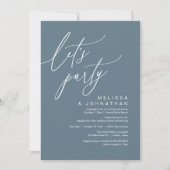 Romantischer Hochzeitstanz, Party Einladung (Vorderseite)