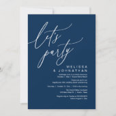 Romantischer Hochzeitstanz, Party Einladung (Vorderseite)
