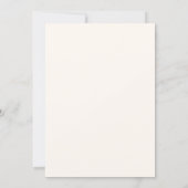Romantischer Hochzeitstisch Save The Date (Rückseite)