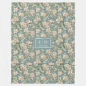 Romantischer Impernel Morris Inspiriert Custom Bla Fleecedecke (Vorderseite)