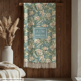 Romantischer Impernel Morris Inspiriert Custom Bla Fleecedecke