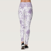 Romantischer Indigo Rokoko Art Collection Leggings (Rückseite)