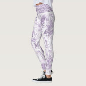 Romantischer Indigo Rokoko Art Collection Leggings (Links)