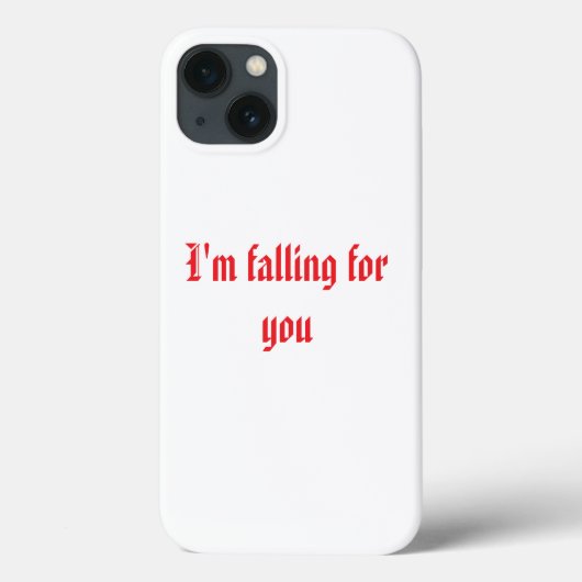 Romantischer iPhone-Fall "I'm Falling For You" Case-Mate iPhone Hülle (Rückseite)