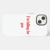 Romantischer iPhone-Fall "I'm Falling For You" iPhone Hülle (Rückseite (Horizontal))