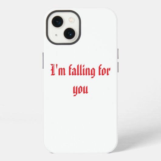 Romantischer iPhone-Fall "I'm Falling For You" iPhone Hülle (Rückseite)