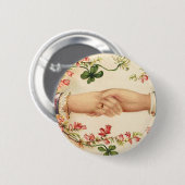 Romantischer irischer Hochzeitsknopf Button (Vorne & Hinten)