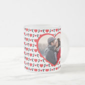 Romantischer Jack und King Heart Foto Mattglastasse (VorderseiteRechts)